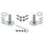 Craftsman Plate with Oval Clear Crystal Door Knob-78627383