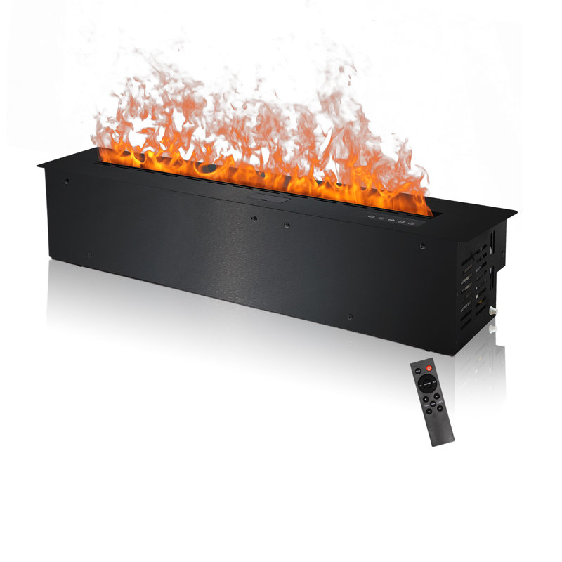 3D Water Vapor Fireplace with Humidifier Electric Fireplaces Realistic Colorful Flame Steam Fireplaces for Home Office Hotel Decoration 78.74"