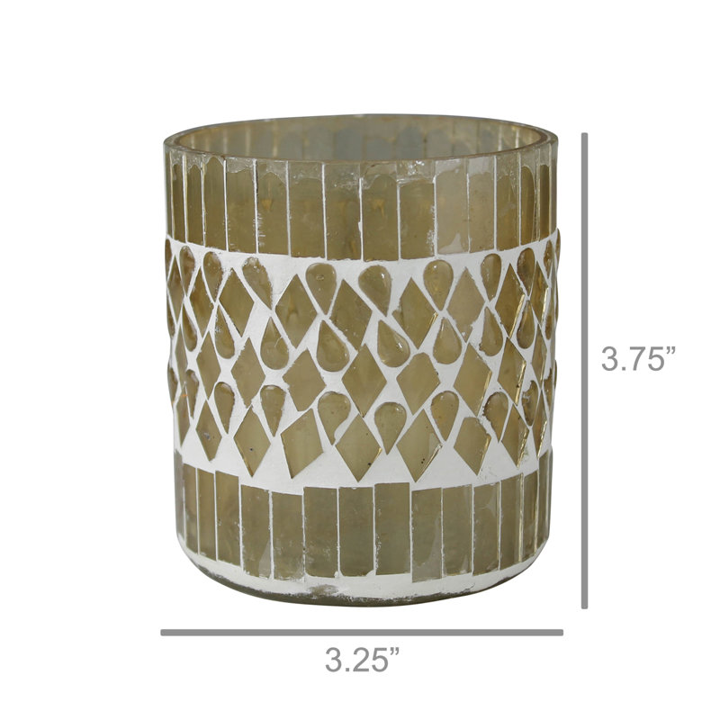 3.75'' H Glass Tabletop Tealight Holder