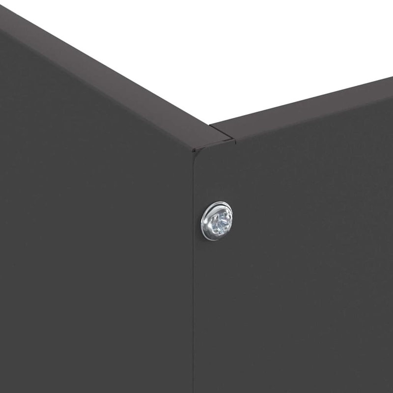Steel Hardware, 13cm H x 50cm W, Black
