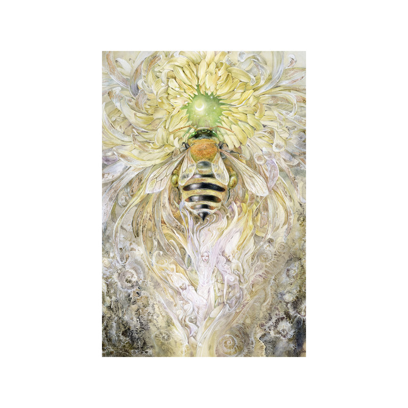 Honeybee II by Stephanie Law - Wrapped Canvas Giclee Art Print, 101.6 cm H x 66.04 cm W x 3.175 cm D