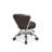 Dayton Backed Adjustable Height Ergonomic Lab Stool with Wheels-942086473