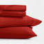 Ensemble de draps des Fêtes, motif de père Noël rouge, literie pour très grand lit-116478669-116478672