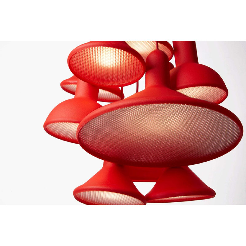 Torch Light, S10 Bunch L1800, 110/120V, 70.87" H x 15.75" W x 15.75" D, 10 Lights, Red