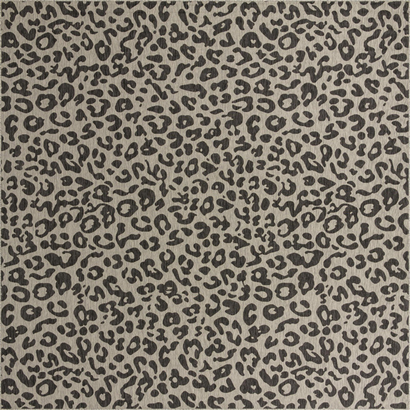 Tapis d'extérieur joyeux couleur pierre, Carré 13 pi
