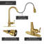 Pull Down Kitchen Faucet Single Handle Sink Faucet With Deck Plate-64366490