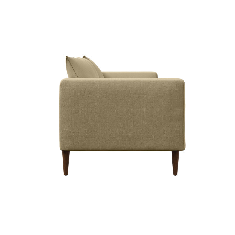 Essential Sofa, Farro Upcycled Poly, Dark Brown