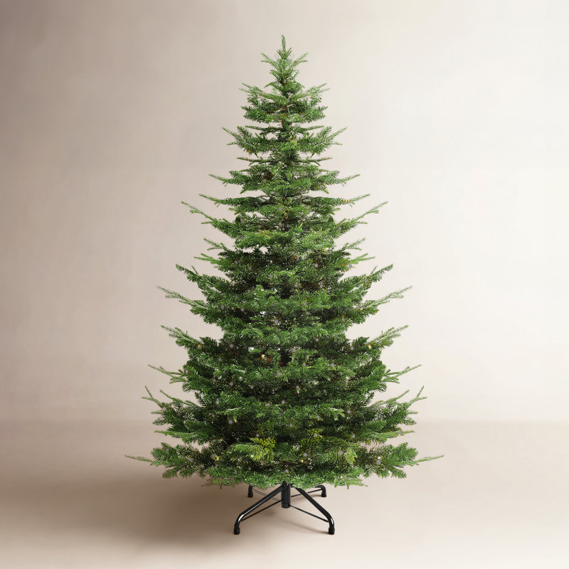 Sapin de Noël givré pré-éclairé, 7.5'