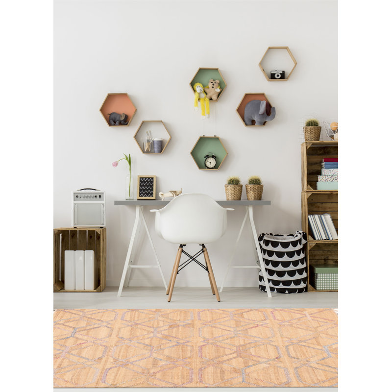 Palim Denizli brun clair Kilim 5 pi 5 po x 7 pi 5 po