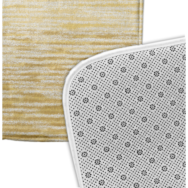 Tapis de bain Ocean View, l 34 po x L 21 po, jaune