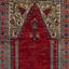 Tapis turc antique en soie, vers 1900.