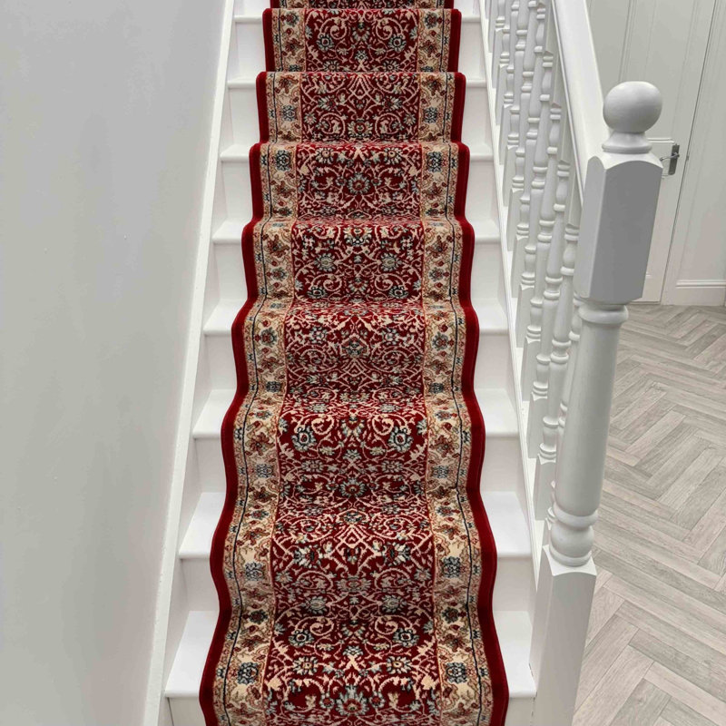 Stair Runner Damask Area Rug, Stair Runner 66 x 450 cm