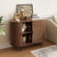 Buffet en bois Jamyia avec 2 portes et tablettes réglables -611288076-611288074