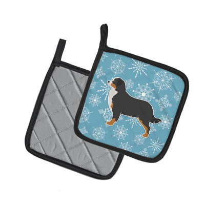 Cuisinier poignée pour chien en flocons de neige east urban home bouvier bernois mountain