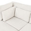 Canapé convertible en forme de L, canapé modulaire modulaire moderne avec repose-pieds mobile, ensemble de canapés 110 po à 4 places avec 5 coussins, conception à passepoil unique, canapé convertible en forme de L