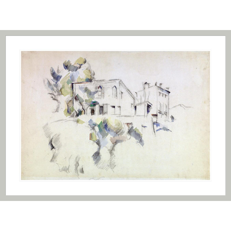 Vue du château noir par Paul Cézanne, H 30,72 po x l 41,5 po