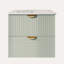 Meuble-lavabo mural moderne de 24 pouces avec 2 tiroirs, idéal pour les petites salles de bain-350967383