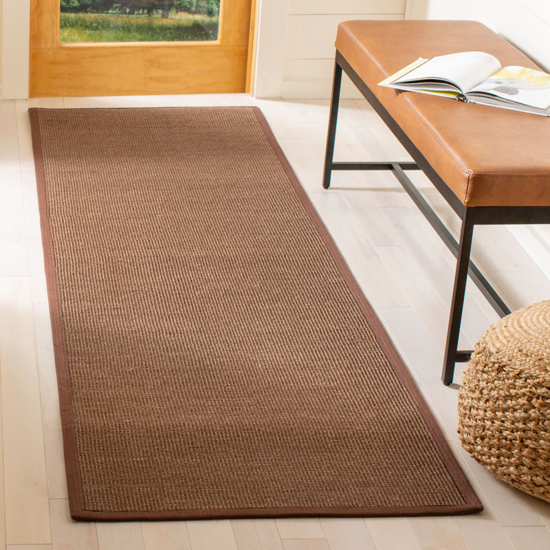 Tapis en fibres de sisal Monastiri, Tapis de couloir 2 pi 6 po x 8 pi