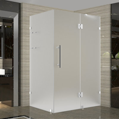 Cabine de douche rectangulaire à charnière 35 po x 72 po Avalux GS