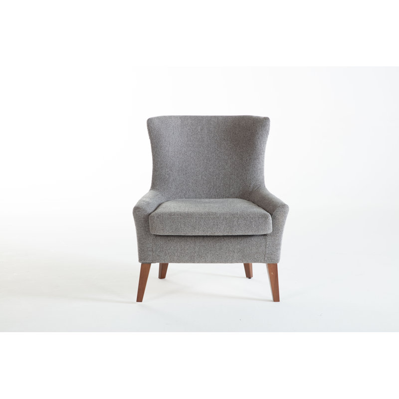 Canyon 30'' Wide Side Chair, Gray Polyester Blend