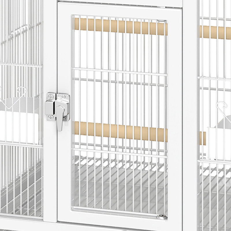 Cage à oiseau Kellerman, Blanc, H 40,5 po x l 19 po x P 18,1 po