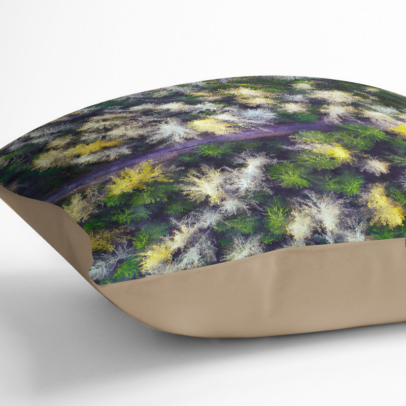 Forest in Austria Cushion with Filling, Stone, 40cm H x 40cm W x 15cm D