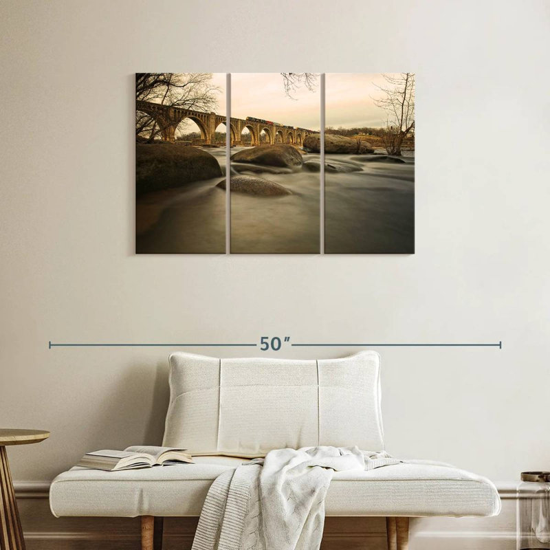 Rorry Train Over James River, 24" H x 38" W