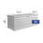 Biohort LeisureTime 210 71.25" L x 31.1" W x 27.9" H Water Resistant Metal Galvanized Steel Deck Box with Lock and Soft Close Hydraulic Lift Silver-94848102