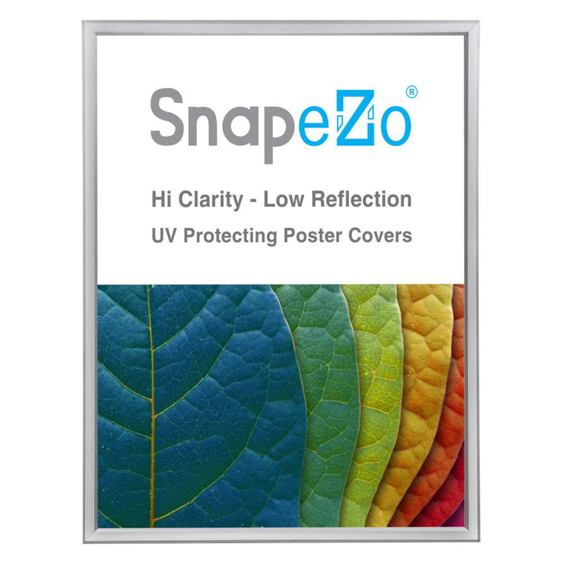 Cadre en aluminium Snapezo 11x17, 18 po x 24 po, Argent