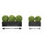 Topiary Ball (54cm) Window Box Black, Triple-1860180382