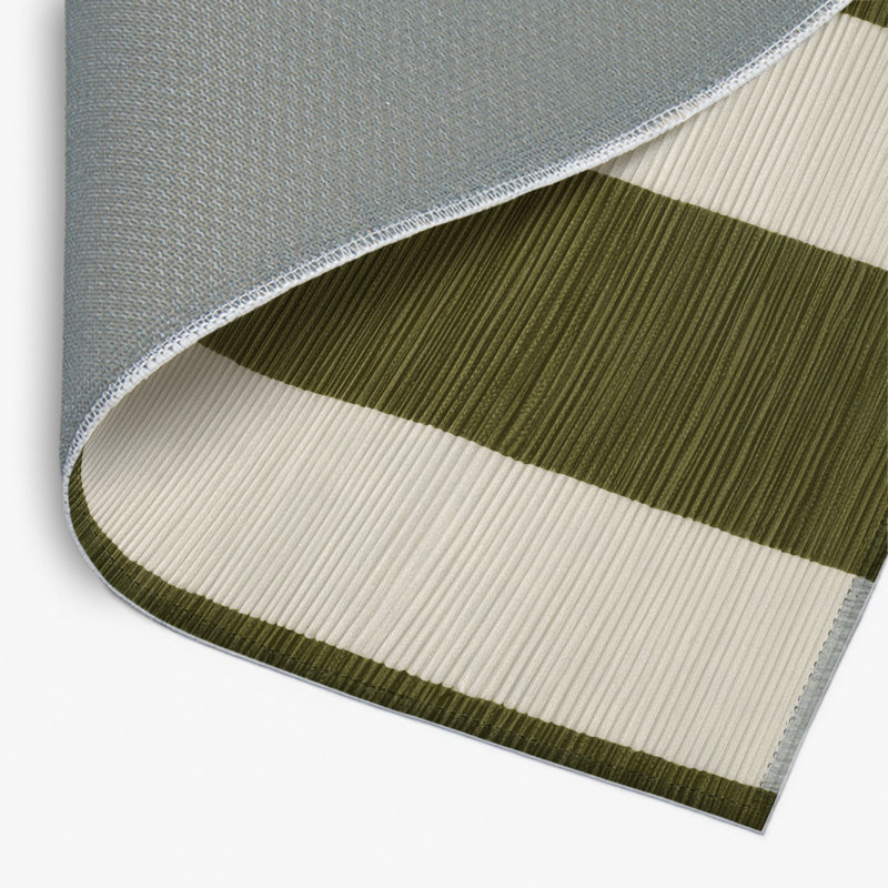 Tapis d'intérieur et d'extérieur à carreaux beige, Rectangulaire 2 pi x 3 pi