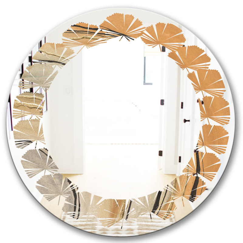 Miroir mural sans cadre Leaves Canion II, 31,5 po x 31,5 po