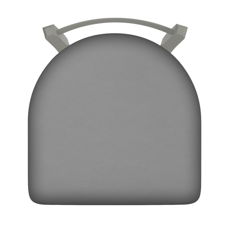 Tabouret de bar 821 Catalina, Gris Canter Folkstone, Nickel anodisé, Tabouret de comptoir (assise de 25 po de hauteur)
