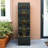 Fountains | Modern 5-Tier 39.3" Gray LED Fountain for Garden Patio Indoor Entryway | Gray | Resin
