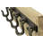 Brown Wood 5 Hanger Home Wall Hook with Black Metal Hardware