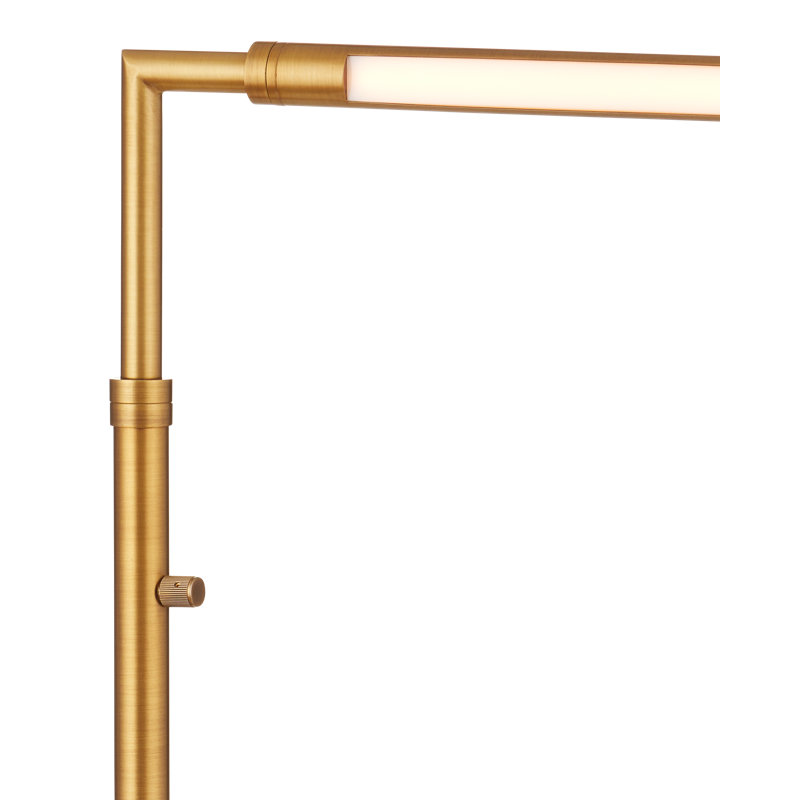 Autrand Brass Floor Lamp, Antique Brass