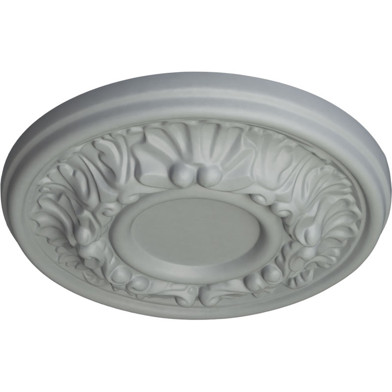 Endurathane Odessa Ceiling Medallion, 7 1/2"OD x 1 1/8"P (Fits Canopies up to 2 1/2"), Factory Primed, Primed