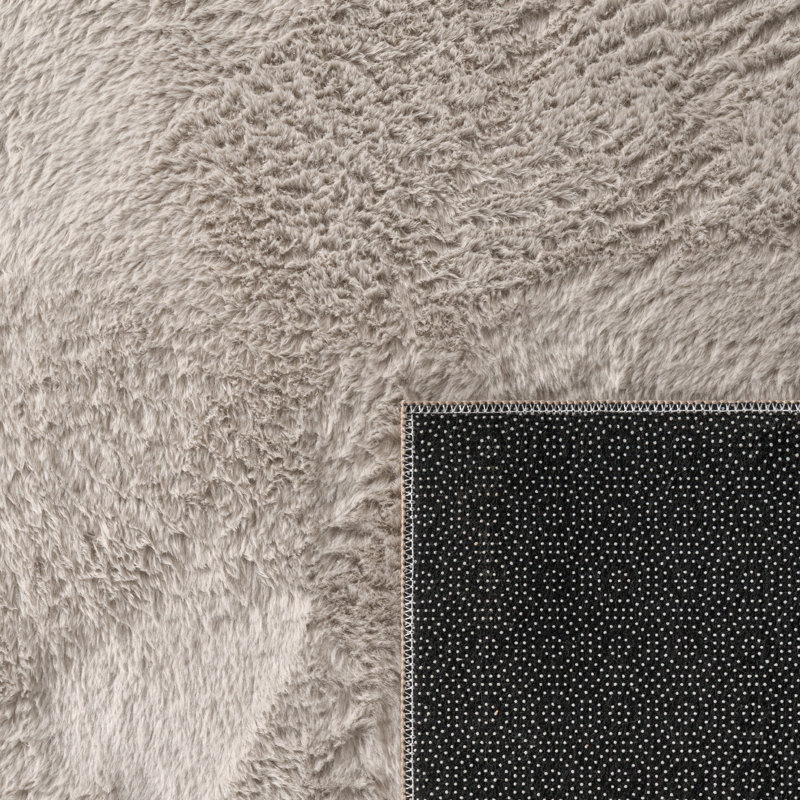 Anariyah Solid Colour Shag Area Rug, Rectangle 160 x 230cm