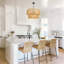 Lustre tambour en rotin 6 lumières Coreon