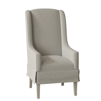 Reed Upholstered Wingback Arm Chair