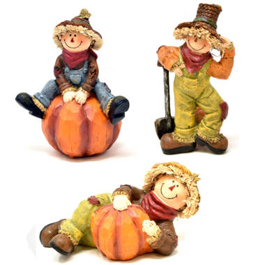 Hand-Painted Harvest Scarecrow Paper Towel Holder