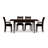 Sarah 4 - Person Solid Wood Top Four Leg Dining Set-16848869-37101027-39921254