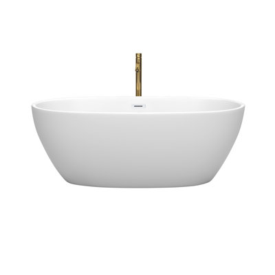 Juno 63'' x 32'' Soaking Acrylic Bathtub with Faucet