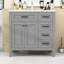 Ensemble de meuble-lavabo simple autoportant avec comptoir en céramique et grand rangement Cliftina-1747595459