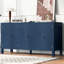 Élégant buffet Ustyle avec porte à tourbillon, et attrayant pour le salon à trois portes, porte d'entrée incurvée, entrée, bureau - bleu marine-1636662870