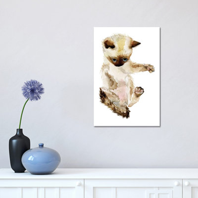 Siamese Kitten 1 Piece Wrapped Canvas Painting