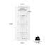 Grande armoire de rangement avec portes et 4 tablettes pour le salon-1017151678