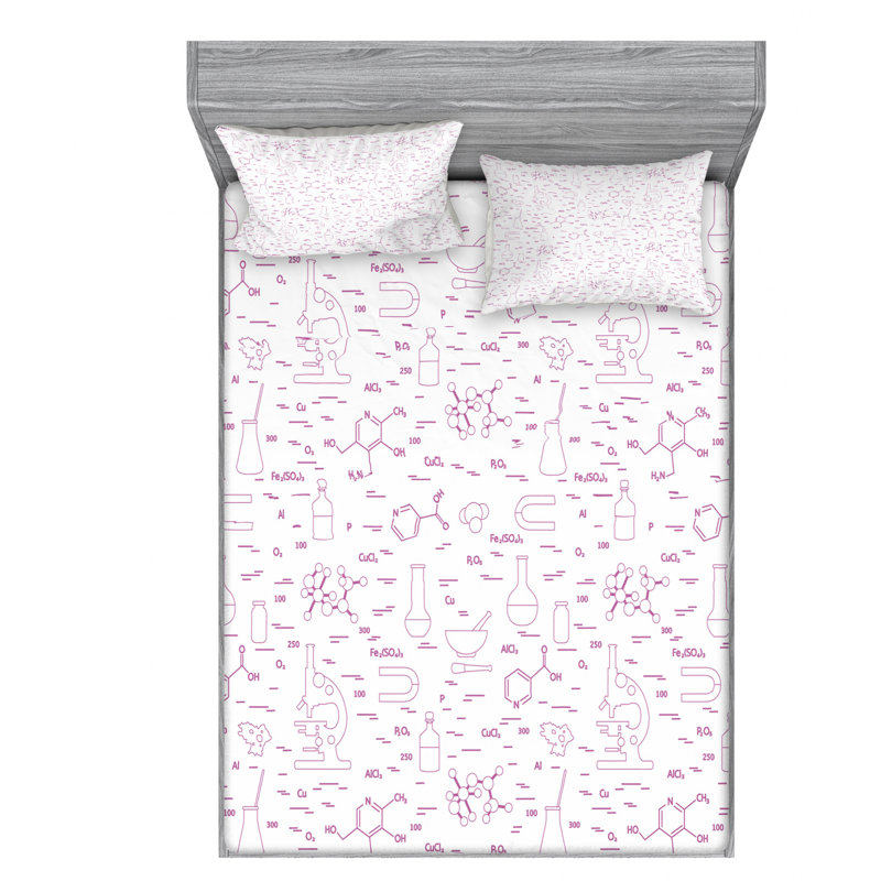 Microfiber Sheet Set, Queen Sheet Set with Fitted Sheet