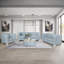 Saree Contemporary Sofa With Chenille Upholstery & Pocket Coil Seating
