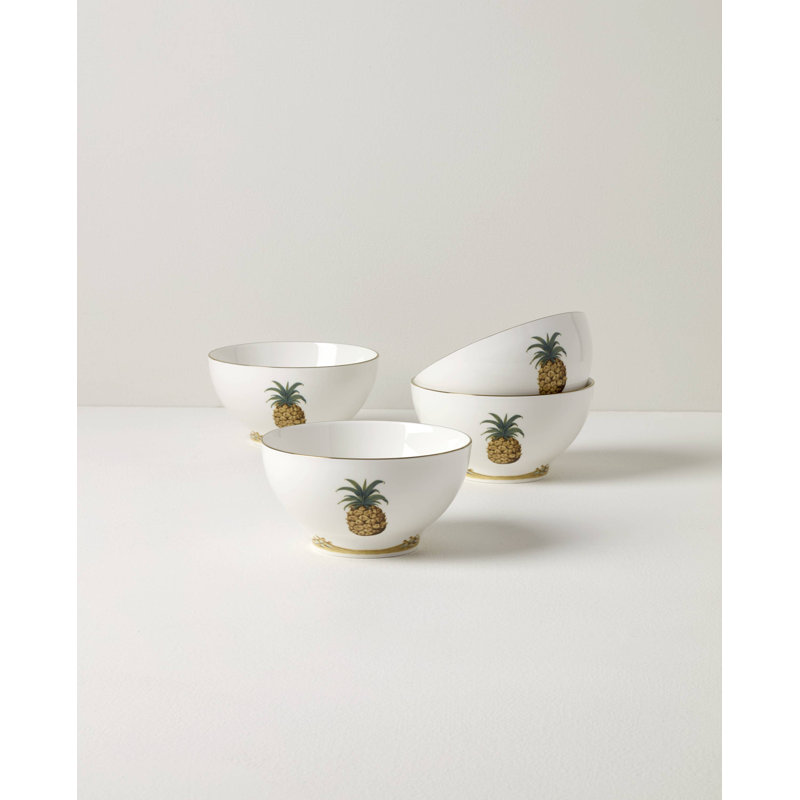 Lenox British Colonial Bamboo Rice Bowls, Set of 4